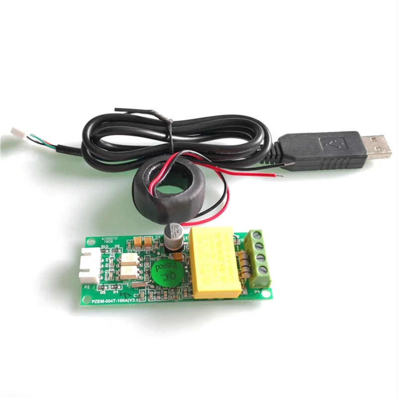 

Акция! PZEM-004T однофазный измеритель мощности TTL Modbus AC 220 В A Амперметр напряжения тока Вт кВтч с USB кабелем CT