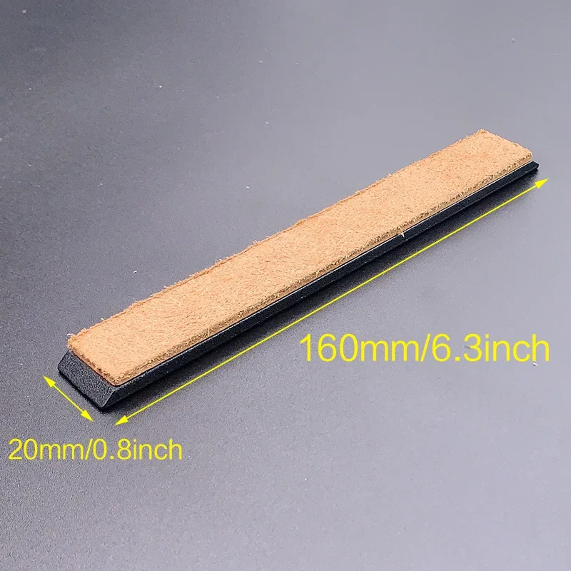 Set di Utensili per Lucidatura Articoli in Pelle, Forbici, Cintura per Affilatura, Coltello, Cintura per Lucidatura in Pelle di Mucca, Cera per Affilatura - immagine 3