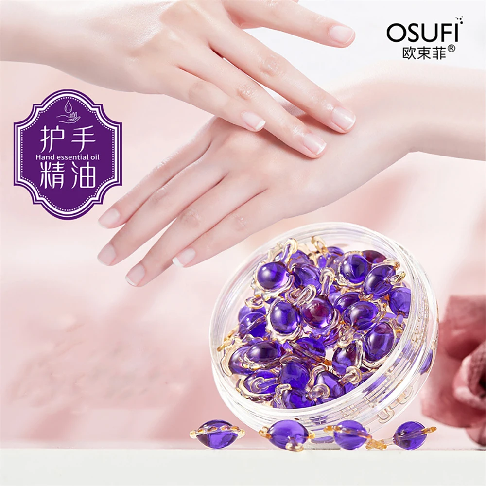 OSUFI Purple Rose Anti Cracking Hand Care Essential Oil Tender Hand  Anti Cracking Essence Hydrating Moisturizing Hand Cream gardenia essential oil fragrance vitamin e urea hand cream moisturizing anti drying cracking and peeling press type