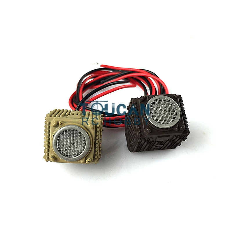 Yeux rouges noirs pour char Henglong 1/16 T90 RC, éclairés