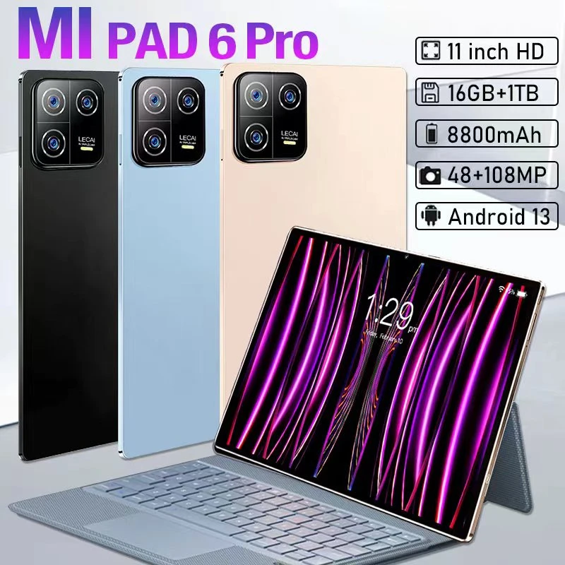 

Original Mi Pad 6 Pro Tablet 11inch Android13 Tablet PC mi Pad 6 max Global 5G/Wifi Tablets Dual SIM Card tablet unlocked Tab