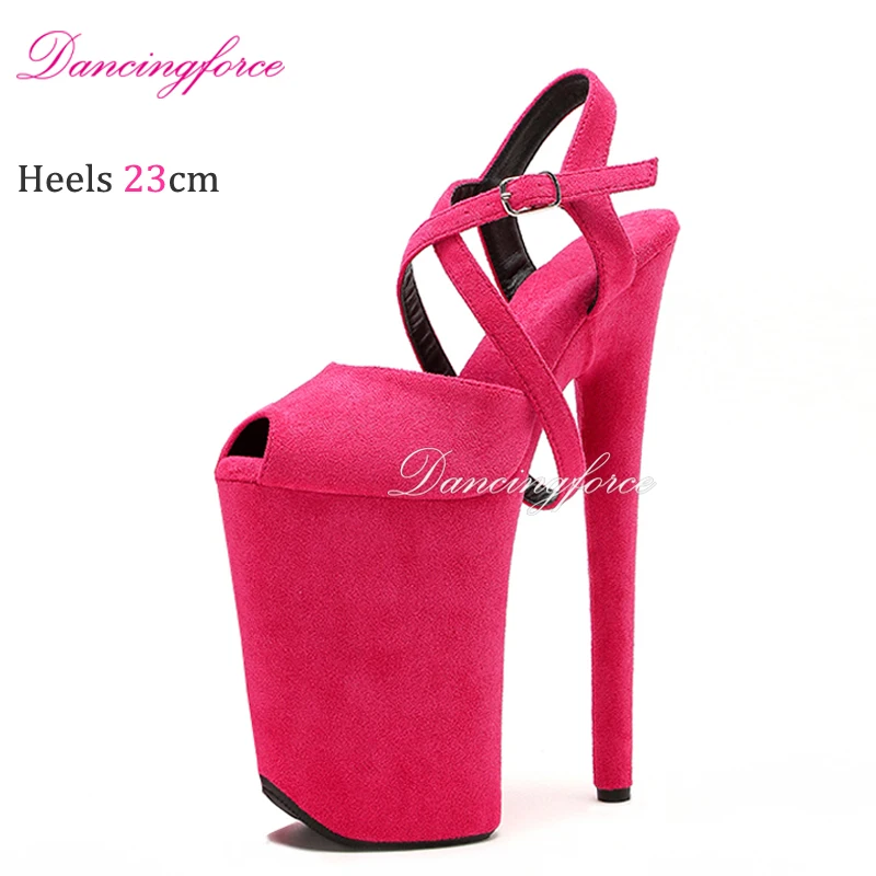 Dancingforce pollici/23cm scarpe da Pole Dance piattaforma in