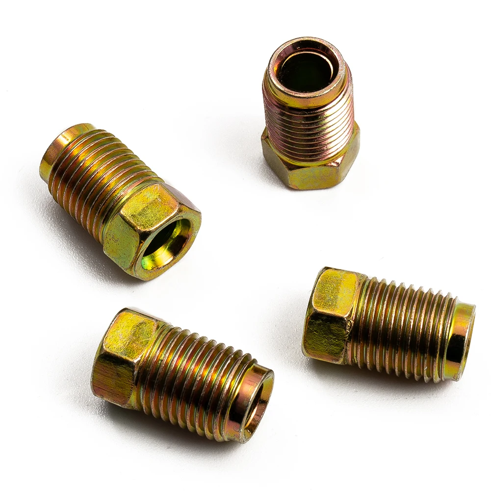 20x Auto-Bremsleitungs-Armaturen-Set für 3/16 Zoll Kupfer-Bremsleitung, Bremsleitungs-Montagesatz, Rohr, umgekehrte Verbreiterungen, metrische End-Verbindungsmuttern – Detail 6