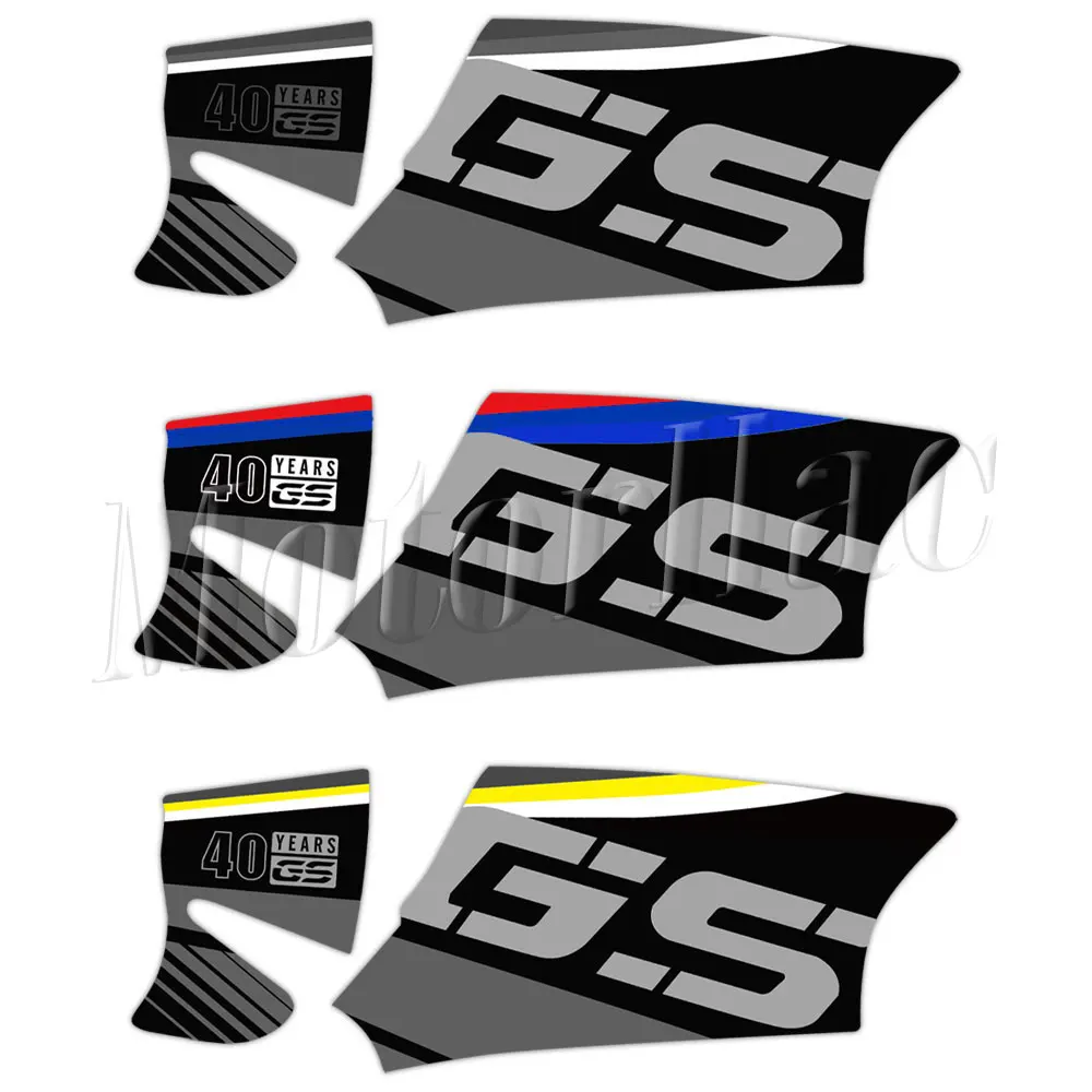 3M 오토바이 스윙 암 스티커 트리플 블랙 40 년 GS 회전 샤프트 데칼 R1200 GS 2004-2012 R1200GS Adv 2004-2013