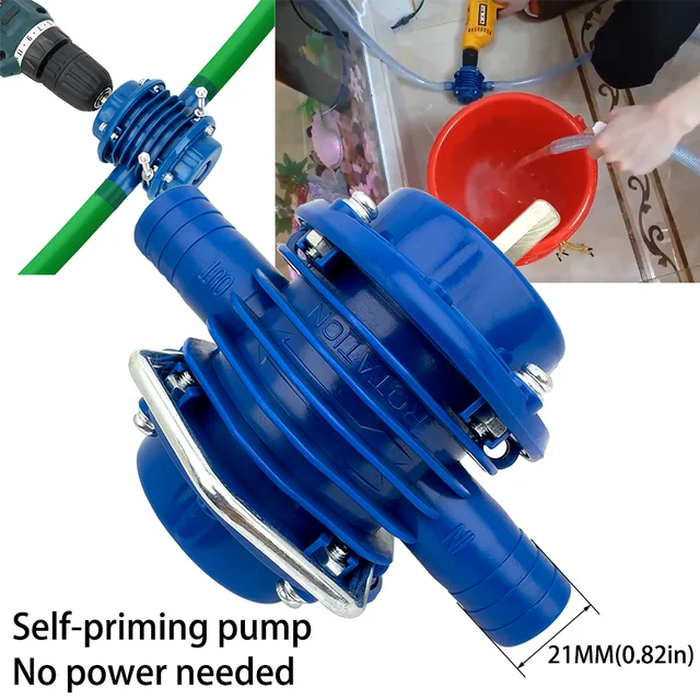 แบบพกพาไฟฟ้าเจาะปั๊ม Self-priming Liquid Transfer PUMP ของเหลวดีเซลปั๊มสูบน้ําในครัวเรือนสวนเครื่องมือกลางแจ้ง 1