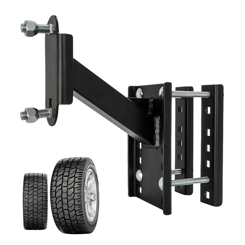 

Trailer Spare Tire Mount Powder Coat Trailer Tire Bracket Rust And Corrosion Resistance Heavy Duty Spare Tire Lock Holder For