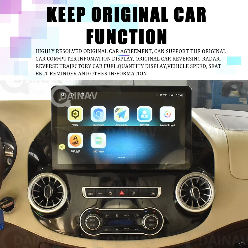 

13.9 inch For Mercedes Benz Vito W447 2015-2022 Car Radio Android multimedia player Navigation stereo Google carplay head unit