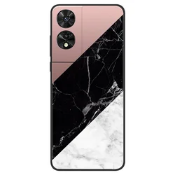 Fashion Marble Design Full Protection Soft Silicone Phone Case for TCL 505 (T0102)