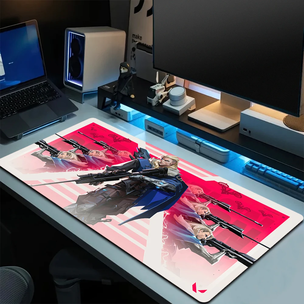 Tapis De Souris Gaming Valorant Omen Extra-large 90x40 Cm - Surface Imperméable, Base Caoutchouc Antidérapante