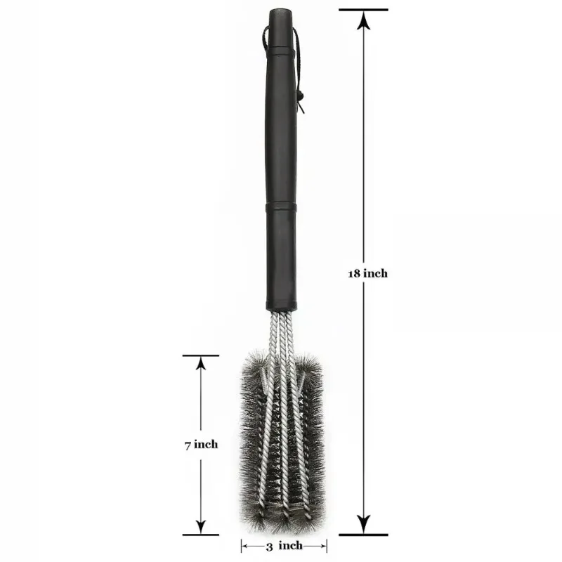 Grill Brush 3 Stainless Steel Brushes barbecue cleaning tools