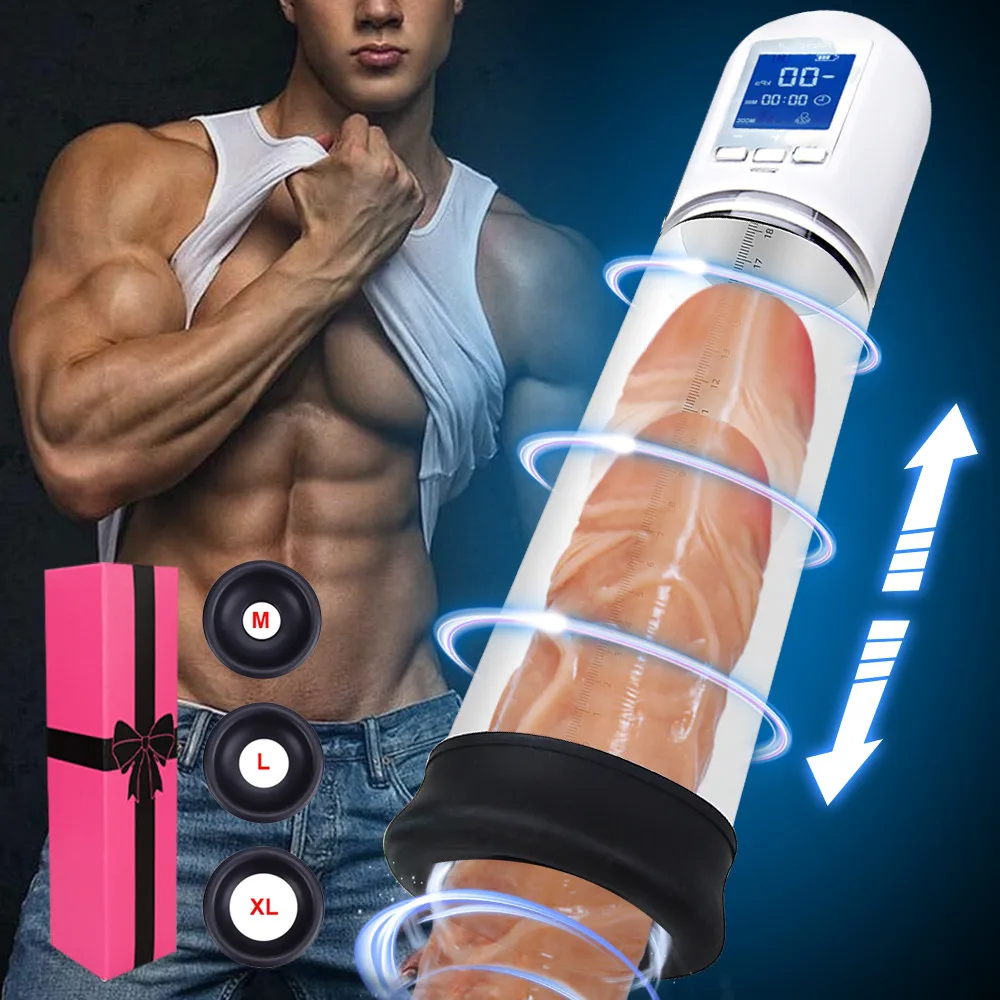 Electric Penis Pump Sex Toys for Men Enlargement of Cock Vacuum Pump Male Masturbator Dick Erection Extender Erotic Sex Products 1