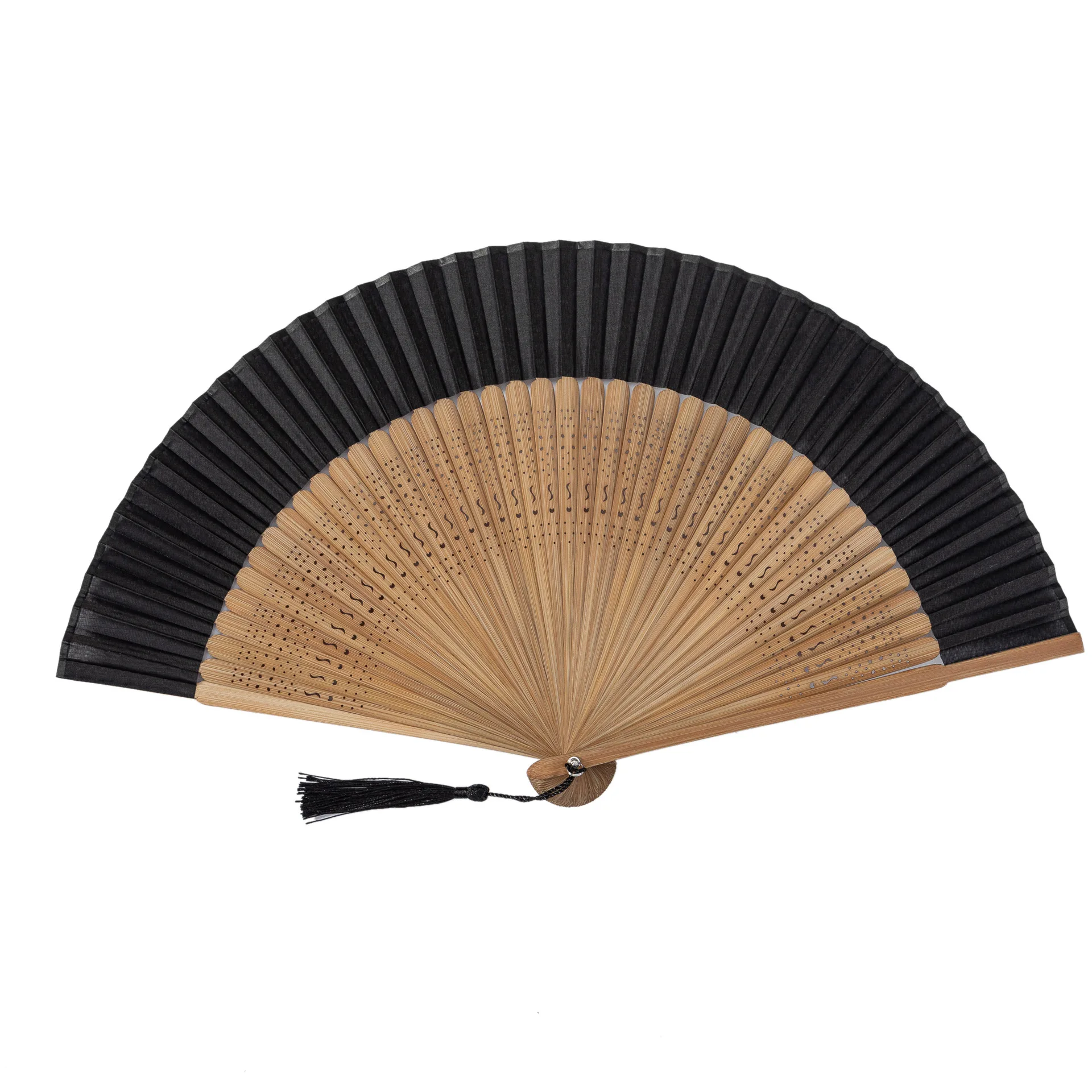 Leopard Print Blossom Print Folding Hand Fans Flower Vintage Fan White Polyester Fans Summer Girls Dancing Fan