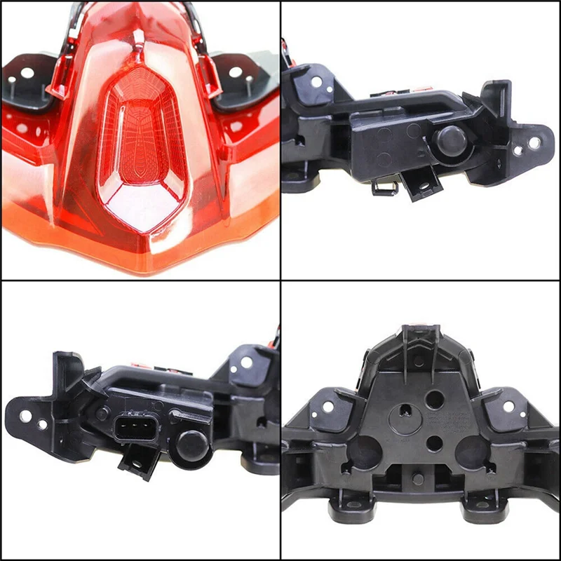 

Motorcycle Rear Tail Brake Lamp Rear Tailight Shell Protector Cover for Yamaha TMAX560 2020 2021