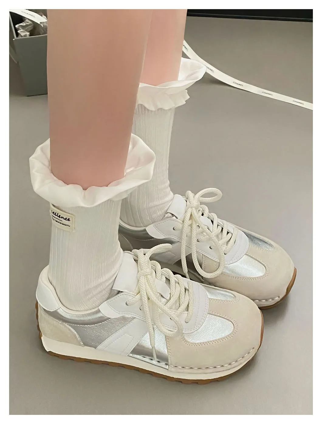 2024 Spring New Women Thick Sole Sports Outdoor Shoes Breathable Women Casual Shoes Lightweight/Comfortable Women Shoes 24-192