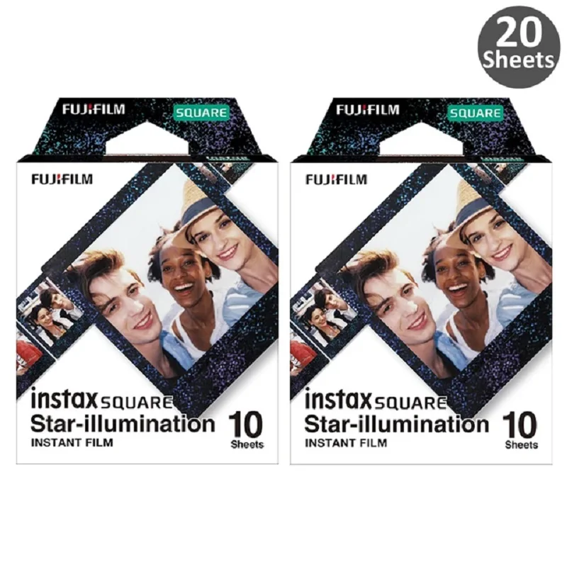 Per Fujifilm Instax Square Sq40 Film Star-Lighting 10-50 Fogli Fujifilm Instax Square Film Per Fotocamere Serie Fuji Square