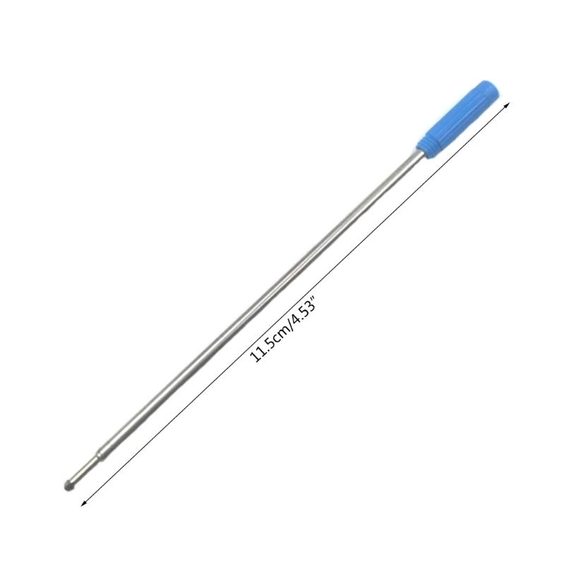 10PCS Metal Pen Refills Blue Black Ink Refills 115mm Replacement Ballpoint Pen Refills 1mm Tip Pen Refill 6