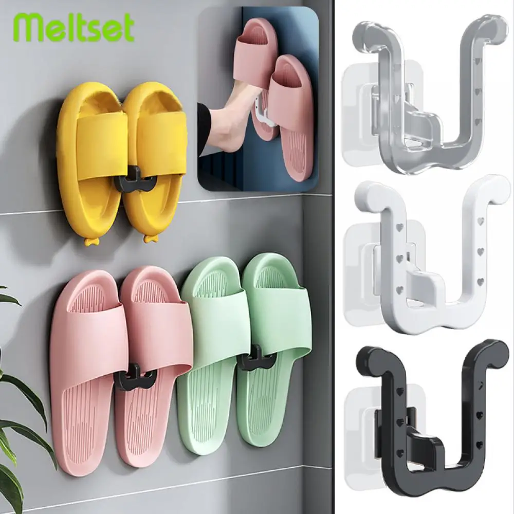 Slippers Rack No Punching Bathroom Simple Slipper Hook Toilet Drainage