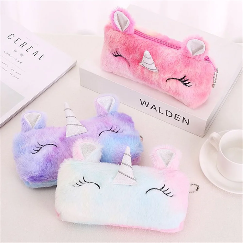 1X Random Unicorn Bag Plush 20CM Horse Coin Bag Coin Pouch Wallet coin purse women wallet coin wallet plush coin purse change bag