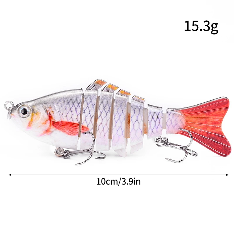 1set Multi Jointed Fishing Lures Kit 7 Segment Swimbait Lures for Pike Bass Freshwater Artificial Bionic Fishing Hard Baits