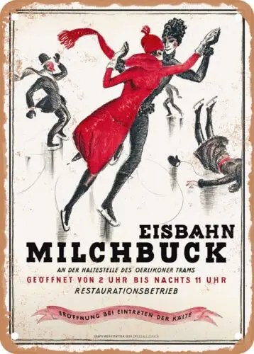 Металлический знак-1925 винтажный каток по случаю рихиса Milchbuck
