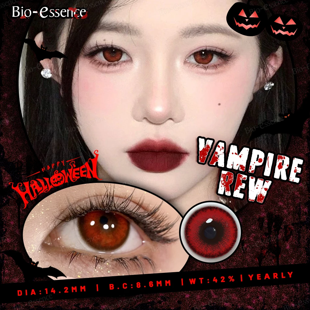RU/ES Ship 1Pair Halloween Lenses Cosplay Contact Lenses for Eyes Blue Contact Lenses Gray Eye Contacts with Color Lens Color