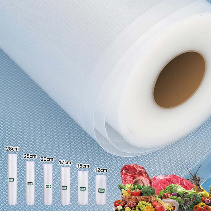 500cm/Rolls Vacuum Bags for Food Vacuum Sealer Reusable Freezer Bags Storage Dishwasher Safe