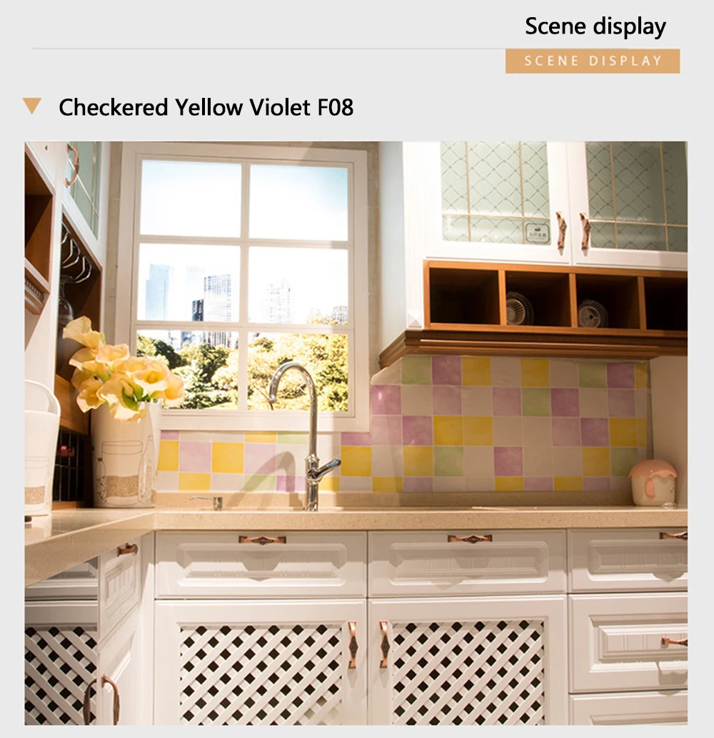 Autoadesivo PVC Grade Padrão Wallpapers, Home Renovation,