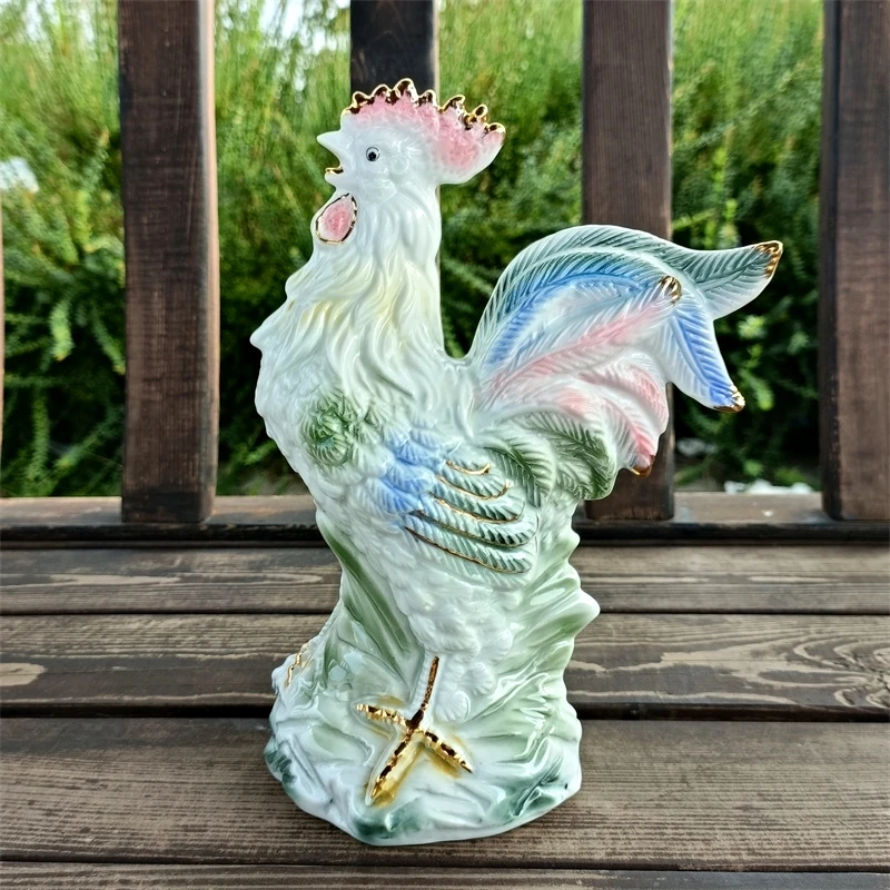 Figurine coq vintage soviétique - Figurine poivrière coq en porcelaine russe fabriquée en URSS dans les années 1980. - France