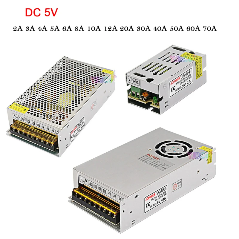 DC5V 2A 3A 4A 5A 8A 10A 12A 20A 30A 40A 60A Switch LED Power