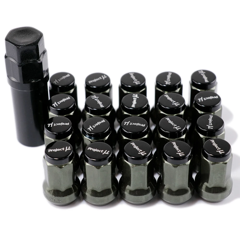 20pcs/set 33mm Project MU Racing Composite SPEC Steel Car Wheel Rims Lug Nuts M12x1.5/1.25 car accessories wheel nut caps wheel nut covers bolt nut covers wheel bolt lock