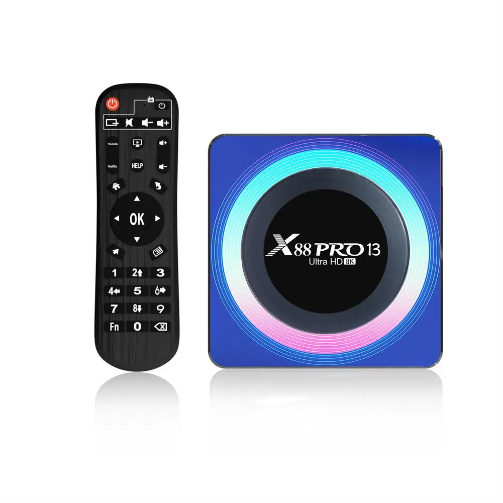 

Smart TV Box X88 Pro Bluetooth-compatible 5.0 For 13b Android 13 8K TV Box 4G 64G RK3528 WiFi6 Dual Wifi TV Box 2023