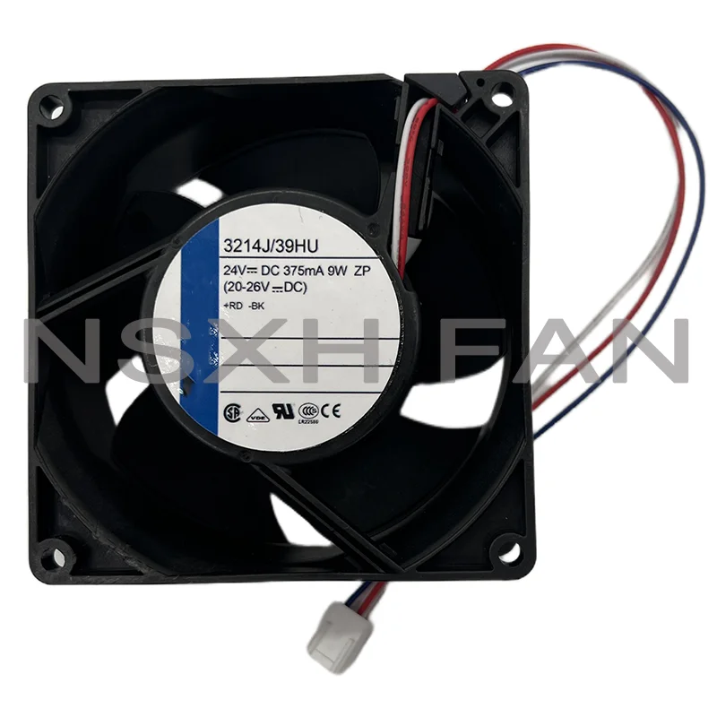 NEW ORIGINAL 3214J/39HU 3214  J/39 HU 24V 9W COOLING FAN 9038 9CM 90*90*38MM