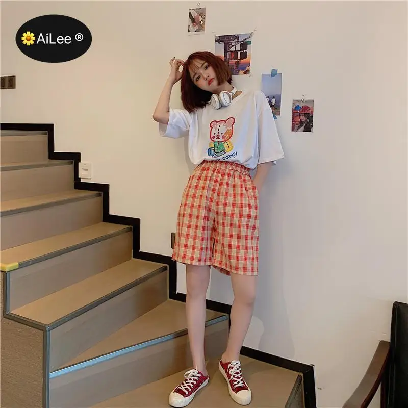 Рисунок 5 - Шорты женские клетчатые в стиле Харадзюку