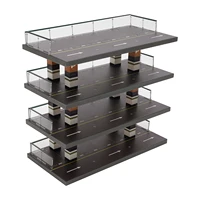 1:64 Car Diorama Parking Lot Car Model Collection Display Cabinet Stand 4 Tier 24 Display Slots 2
