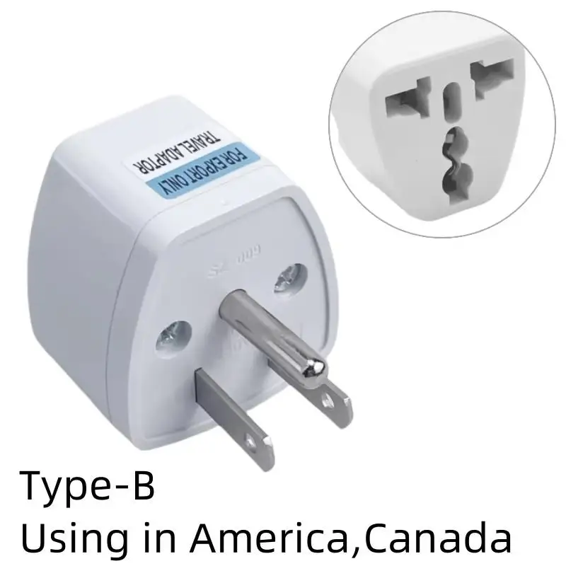 Universal Travel Plug Adapter | Compact Design for Global Use in US, EU, AU, and UK Sockets