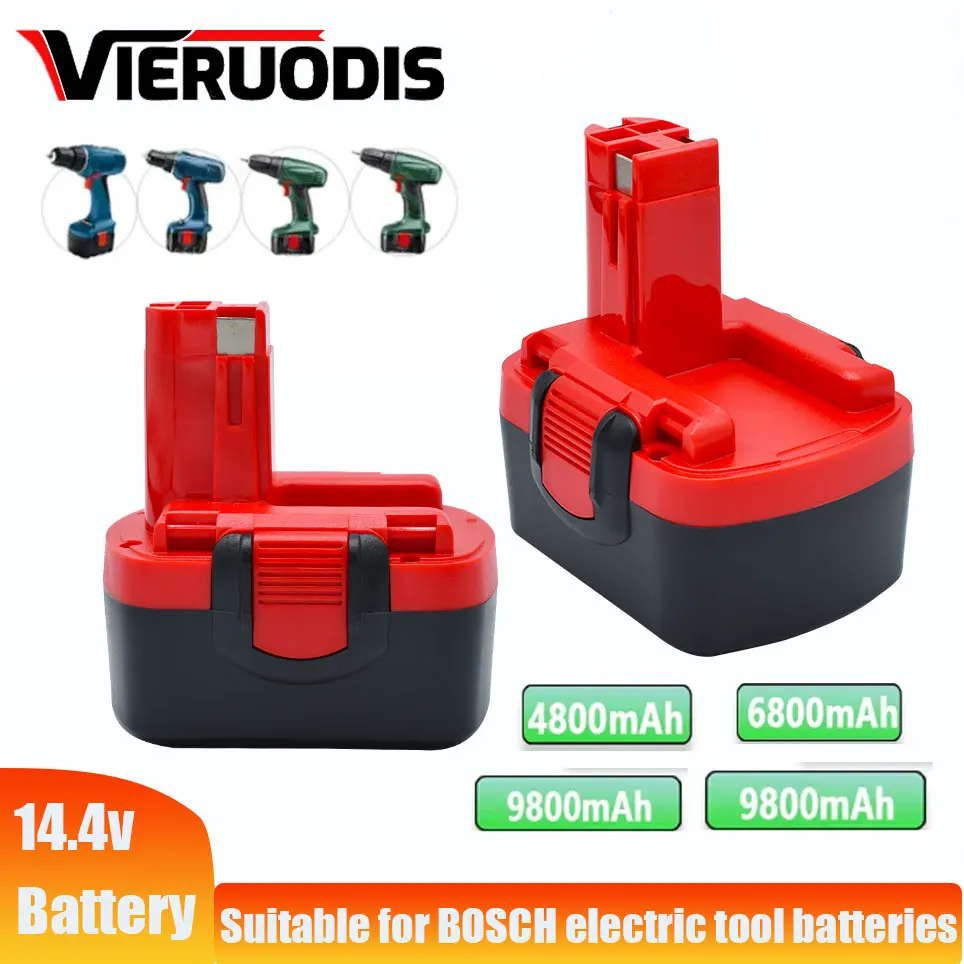 

for Bosch 14.4V 4800MAH 6800MAH 9800MAH Ni-MH Battery D70745 2607335273 BAT038 BAT140 BAT040 BAT041 BAT159 2607335465 26073356