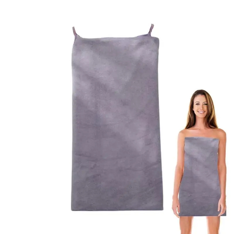 

Прочные банные полотенца из кораллового флиса, Женская банная юбка, впитывающая банная юбка на бретельках, быстросохнущее полотенце для ванной комнаты для женщин