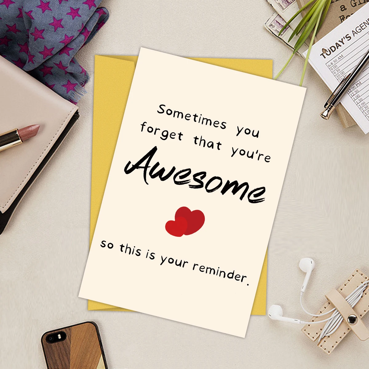 

1PC Funny Creative Encouragement Greeting Cards For Him/Her,Naughty Inspirational Gifts For Husband Wife,Funny Support Cards
