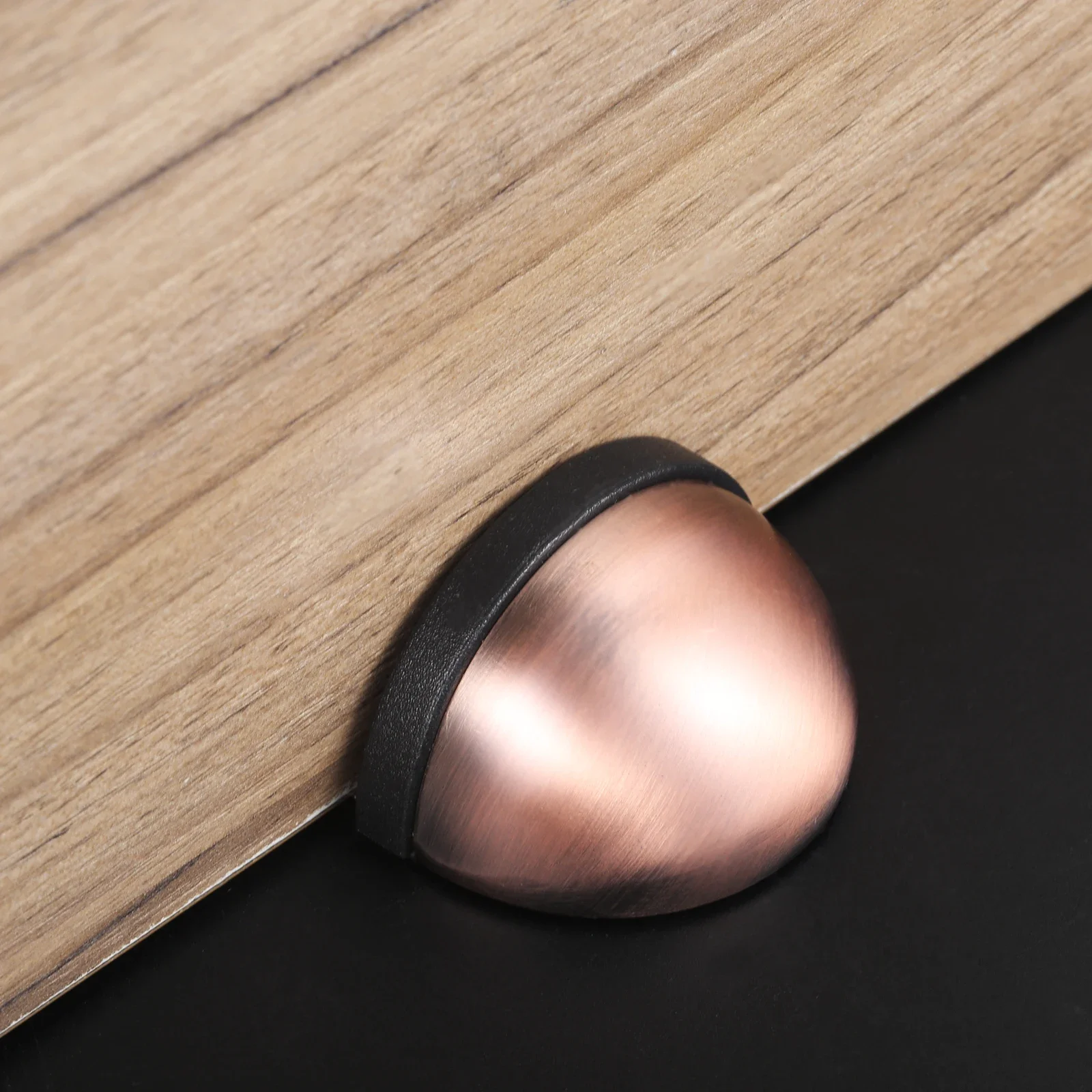 Door Stopper 1pc w/screw Hemisphere Stainless Steel Rubber Bumper Punch-free Hidden Holder Catch Floor 1.77in Gold White Bronze