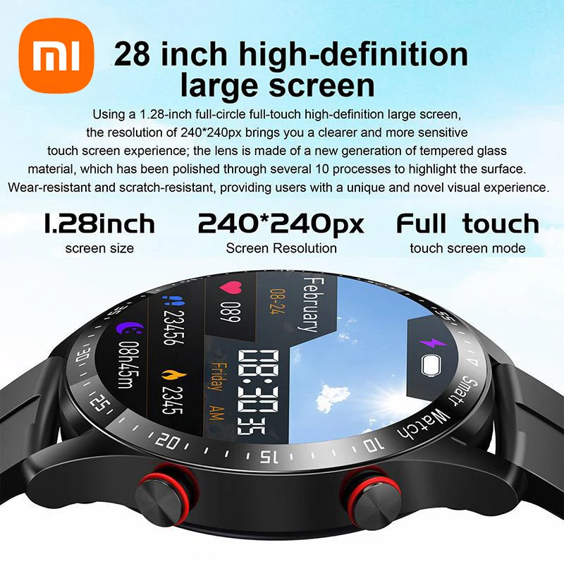Smart Watch Xiaomi ECG+PPG Bluetooth Call Health Blood Pressure Fitness Sports Waterproof+Box