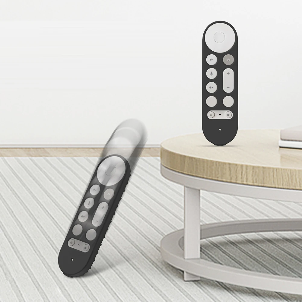 Silicone Remote Case Anti-Slip Protective Controller Sleeve Skin TV Remote Control Case Cover For Google TV Streamer 4K silicone remote case silicone remote sleeve silicone remote cover silicone case protector remote controller cover