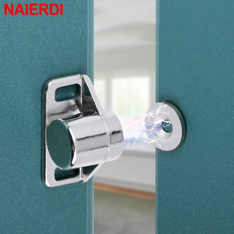 NAIERDI FA03 Magnet Cabinet Door Catch, Magnetic Furniture Door Stopper, Strong Powerful Neodymium Magnets Latch Cabinet Catches