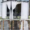 1pc Outdoor Detachable Curtain Waterproof Sheer Curtain For Patio Porch Garden Decor Outdoors Waterproof Sheer Curtain 4
