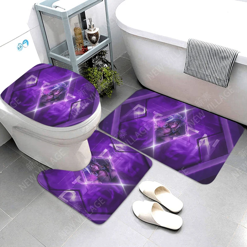 Anti-slip Bath Mat Bathroom Rug Shower Mat Decorative Absorbent Foot Mat Entrance Bathtub toilet rug kawaii anime cute cartoon