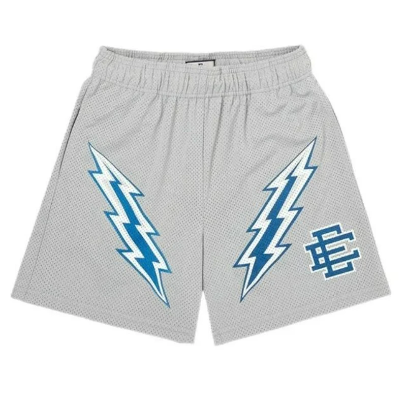 New Summer Eric Emanuel EE Basic Mesh Short Classic Floral Printed Gym Shorts Men's Gym Basketball Sports Beach Shorts 4