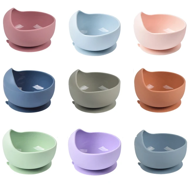 28Colors Baby Silicone Suction Bowls