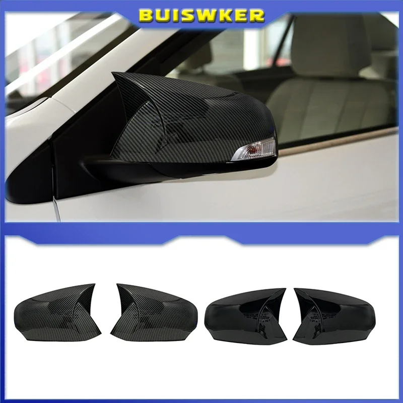 

Car Accessories Piano Black Tuning Auto Sport Bat Design RS Side Bat Design Mirror Cover for Renault Fluance için 2010-2016