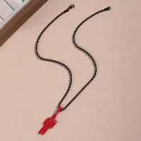Collier de luxe avec pendentif en strass pour hommes et femmes, tendance, Hip Hop, unisexe, vente en gros, chaîne de verrouillage en pierres précieuses 4