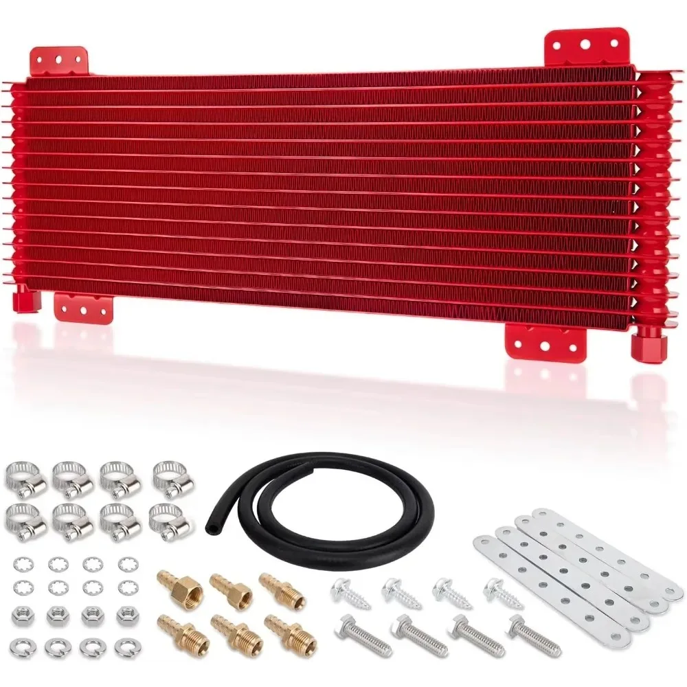 Universal Low Pressure Drop Transmission Oil Cooler Kit – 40000 GVW Heavy Duty Auto Cooling System Radiator Cooler for Cars & Trucks 3
