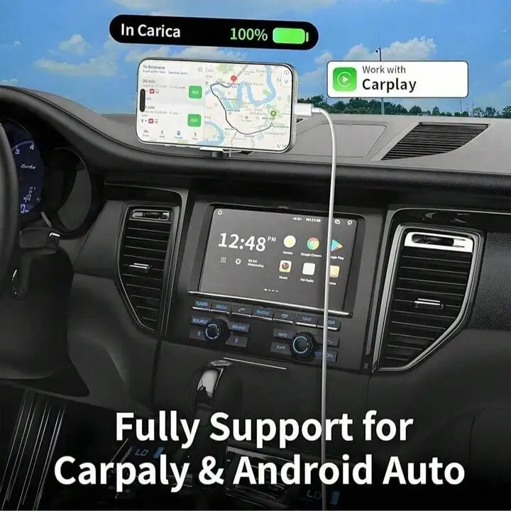 Premium CarPlay Data Cable (USB-A to USB-C) for Seamless Connectivity